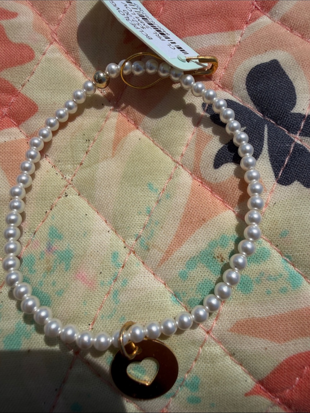 Enewton classic pearl 3mm love disc  Beaded Bracelet NWT